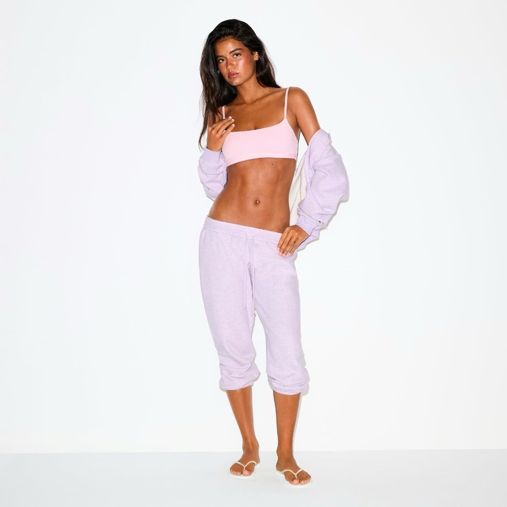 Skims Cotton Fleece Low Rise Capri Jogger - Small
